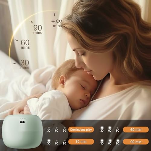 Portable Baby Sound Machine & Essentials for Babies & Kids - Mint - Image 5