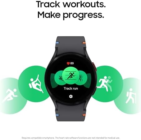 SAMSUNG Galaxy Watch FE 40mm GPS, AI Smartwatch w/Fitness Tracking, BIA Sensor, Personalized HR Zones, Heart Rate Tracker, Sleep Monitor, 2024, Black (US Version) (Renewed) - Image 2