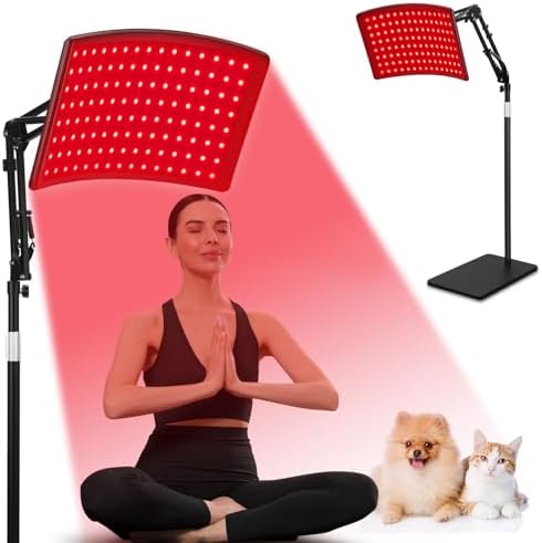 Viconor Red Light Therapy for Face and Body, Red Infrared Light Therapy Lamp with Stand Led 660nm & 850nm Infrared Light Device for Body by Viconor