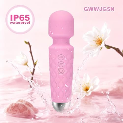 GWWJGSN Handheld Cordless Vibrating Neck Back Massager (Rose Pink) - Image 4