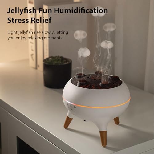 250mL Desktop Humidifier with 7-Color Lights, Music, Two Mist Modes, 4H/8H Timer (US Plug 100-240V) - Image 2