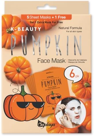 Saplaya Face Masks 6 Pack Scented Facemask Sheets Skin Care Mask Single Scent K-Beauty Natural Formula by SAPLAYA