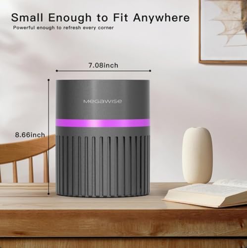 MEGAWISE H13 True HEPA Air Purifier, 3-Stage Filtration, Ultra Quiet 24dB - Image 2