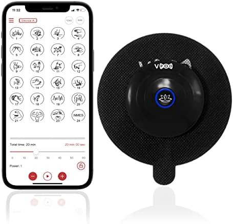 VPOD Single Wireless TENS Unit - EMS Muscle Stimulator for Pain Relief Therapy, 24 Modes - TENS Massager Electric Stimulation Machine for Nerve and Back Pain by MassageTherapyConcepts
