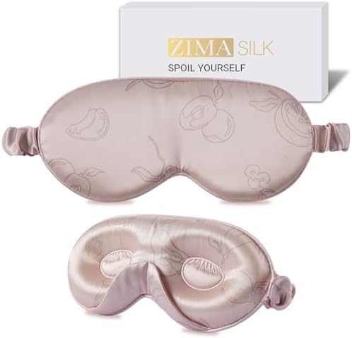 ZIMASILK Adjustable 3D 22 Momme 100% Mulberry Silk Sleep Mask by ZIMASILK