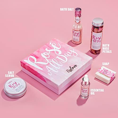BFF LOVE 6 Pcs Rose Spa Set for Women, Spa Gifts for Women, Gift Set for Her, Spa Kit for Birthday, Christmas Gifts for Mom,Wife,Girlfriend - Image 2