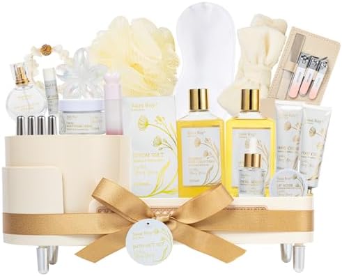 23Pcs Bath and Body Vanilla YLANG YLANG Gifts for Women, Spa Gift Basket by SaintRoy