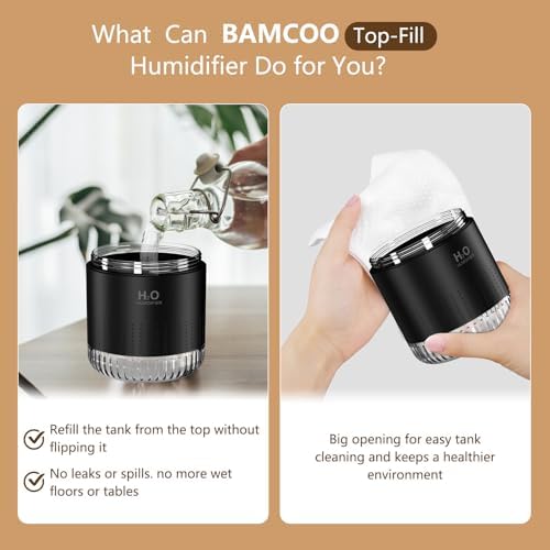 Small Humidifier for Plants, Small Plant Humidifier Indoor, Black - Image 3
