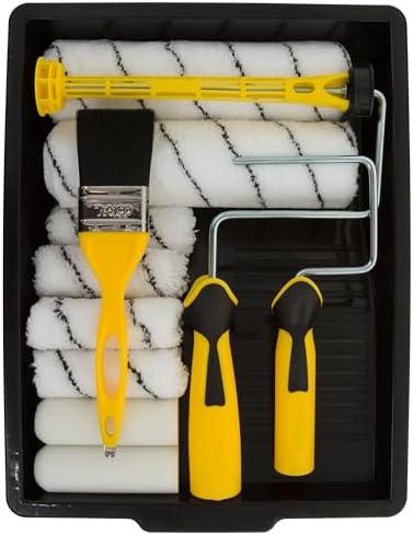 CORAL Easy Coater Decorating Paint Roller Tray & Frame Set, 12 Piece Pack, Roller Brush, 10501 - Image 5