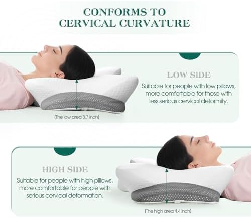 Ergonomic Memory Foam Cervical Pillow for Neck Pain Relief Support - Image 3