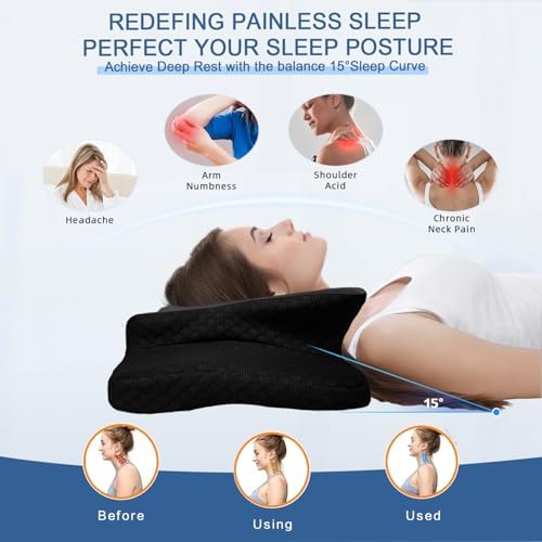 Pain Relief Cervical Pillow for Neck Support, Adjustable Ergonomic Pillow - Image 2
