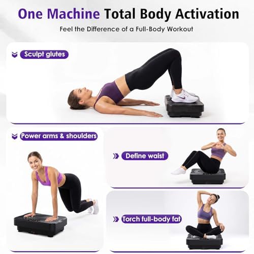 Homesy Vibration Plate Exercise Machine Shake Plate for Lymphatic Drainage - Image 6