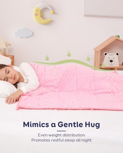 Kivik 3lbs Weighted Blanket, Cooling Soft Minky Dot Heavy Blankets, 36"x48" - Image 2