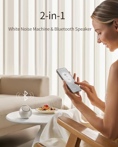 CHICWAY Portable Sound Machine with AI Cry Detection White Noise Machine - Image 4