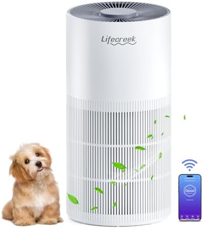 Lifecreek Air Purifiers for Home up to 1084 Ft², Air Purifiers for Large Rooms with Smart WiFi Control, 3-Stage Filter Air Purifiers for Bedroom 22 dB, Hepa Air Purifier Filter Cleaners for House by NurturingHealthFlowinglove