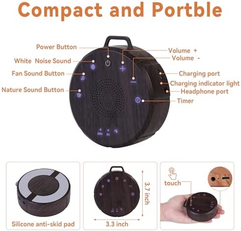 Sound Machine White Noise Machines for Home and Travel - Image 4