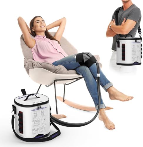 Ice Machine for Larger Knee Pad with Programmable Timer & Quiet Pump by KINRYOPY-US