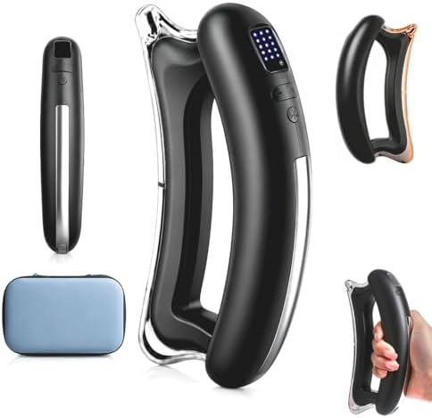 Electric Body Sculpt Massager, Portable Massage Tool with Soothing Heat & Adjustable Vibration, 5 Intensity Levels, Ergonomic for Neck, Shoulder, Back, Waist, Leg Relaxation (Black) by NIFFPD