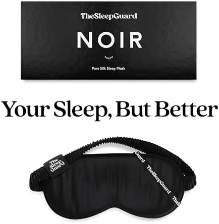 TheSleepGuard Pure Silk Sleep Mask [100% 6A Mulberry Silk, 22 Momme] Light Blocking Travel Essentials. Eye Masks for Sleeping. Black Oeko-Tex Blindfold. Eye Covers for Men & Women - Image 6