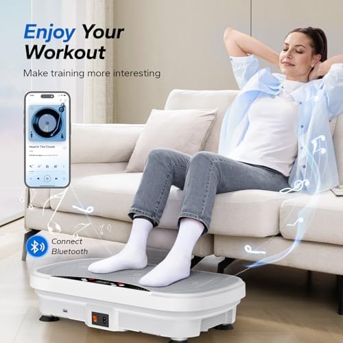 Merach V28 Vibration Plate Exercise Machine with 99 Speeds & Bluetooth - Image 2