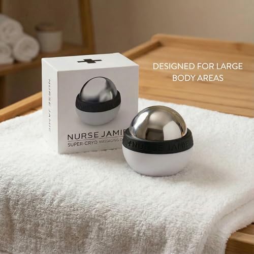 Nurse Jamie Super-Cryo Massaging Orb – Stainless Steel Roller for Face & Body – Long-Lasting Cooling & Warming Therapy for Circulation, Recovery & Tension Relief - Image 5