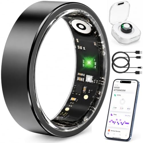 Smart Ring Fitness Tracker for Men & Women with Sleep, Heart Rate & SpO2 by VIYONA