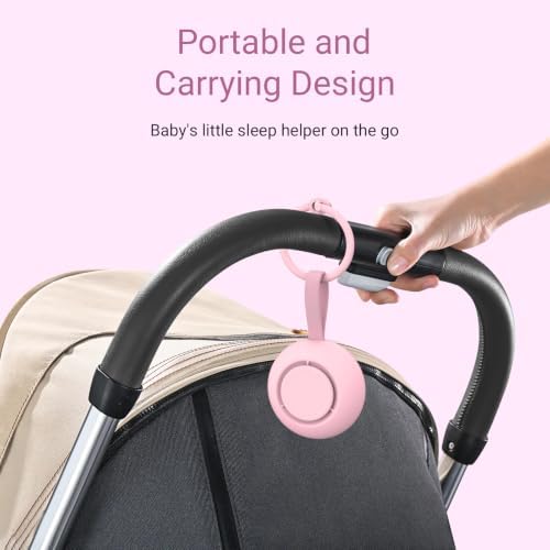 Portable Baby Sound Machine & Essentials for Babies & Kids-Pink - Image 5
