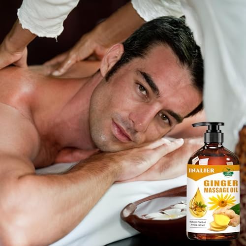 Ginger Massage Oil,Ginger Oil for Lymphatic Drainage,Massage Oil for Massage Therapy,﻿SPA Massage Oils,Relaxing Sore Muscle Massage Oil,Ginger Essential Oil for Body Massage - Image 5