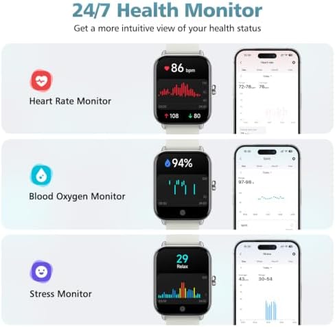 Smart Watch for Android Phones & iPhones, 120+ Sport Modes Fitness Watch - Image 3