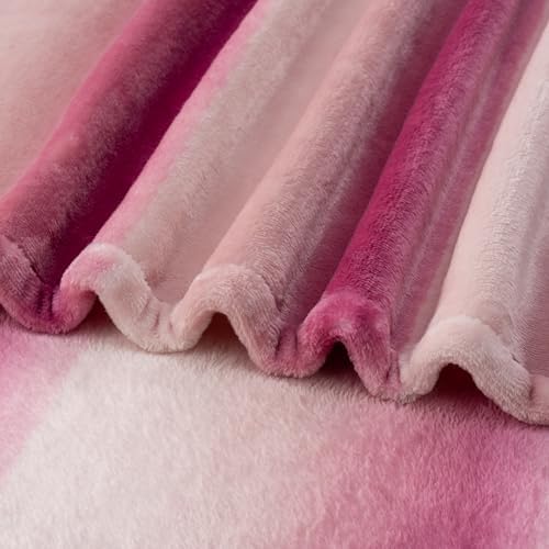 Berkshire Blanket-Classic Heavyweight Soft Printed VelvetLoft® Plush Throw Blanket, Cozy and Fuzzy, Purple Pitch, 50in x 70in - Image 6