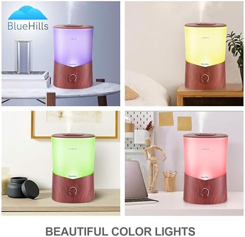 BlueHills Premium 3000 ML XL Essential Oil Diffuser Humidifier 3L Dark Wood - Image 3