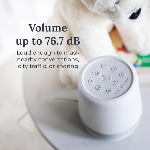 Yogasleep Duet White Noise Sound Machine & Night Light, 30 Natural Sounds,Bluetooth-Wireless Speaker for Travel,Office Privacy,Concentration,Sleep Aid for Adults & Baby, Registry & Nursery Gift,White - Image 6