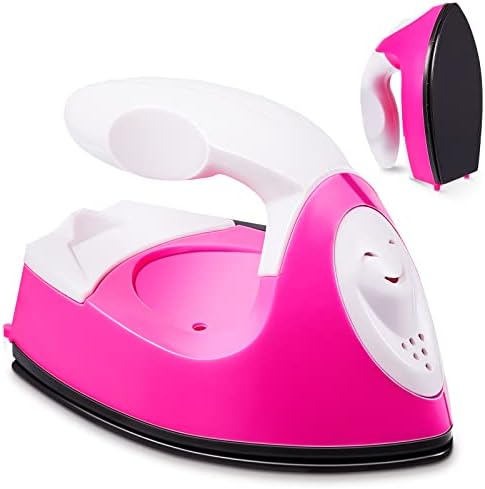 Honoson Mini Craft Iron with Charging Base Tiny,Pink by Honoson