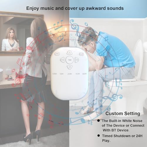 White Noise Machine, Wireless Connect with 36 Relaxing Sounds Including Nature and White Noise, Small Speaker for Home, Office, Hotel, Toilet, Portable Travel - Image 6