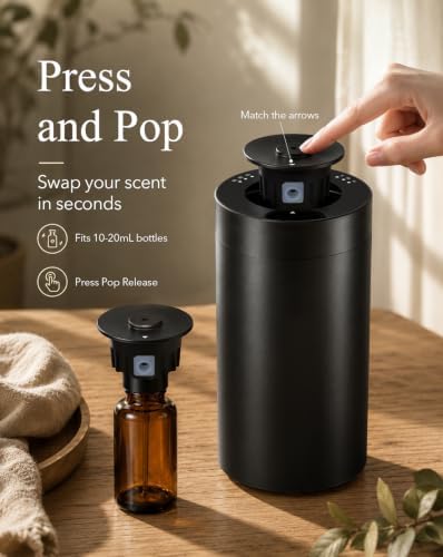 Waterless Essential Oil Diffuser with 3 Fragrance Oils Battery Operated - Image 5