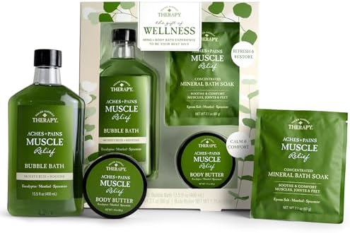 Village Naturals Therapy 3-Piece Relaxing Muscle Wellness Spa Gift Set, Eucalyptus Mint Scent by VillageNaturalsTherapy