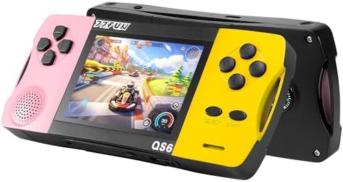 JJFUN Kids Portable Retro Handheld Game,Buit in 138 Claasic Games and 3.2'' IPS Screen, Rechargeable Portable Toy for Home/Car/Travel/On-the-go Fun, Perfect Birthday for Girls Ages 3-12 by JJFUN