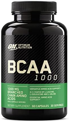 Optimum Nutrition BCAA Capsules, Keto Friendly, 1000mg, 60 Ct by OPTIMUMNUTRITION