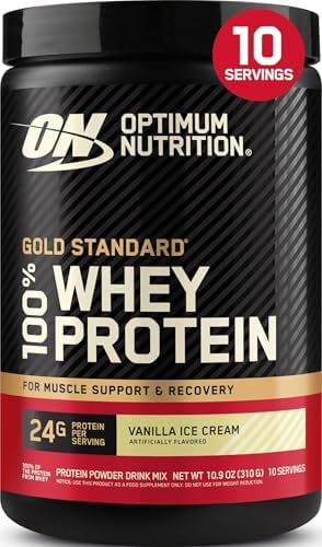 Optimum Nutrition Gold Standard Whey Protein Powder Vanilla Ice Cream .68LB by OPTIMUMNUTRITION