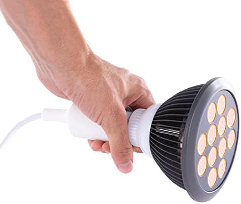 hooga Orange Light Therapy Bulb Power Cord Included. 605 nm Wavelength. 12 LEDs. High Irradiance, May Reduce Skin Redness and Irritation. Mood Enhancing Benefits. - Image 3
