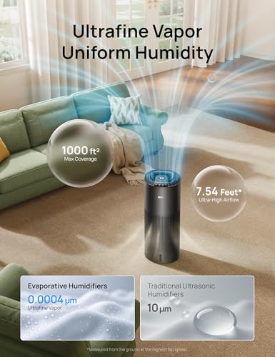 DREO Smart Evaporative Humidifier for Large Room up to 1000ft², 10L Tank - Image 3