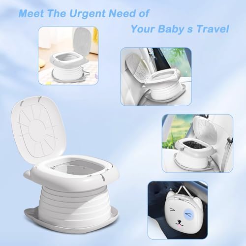 Travel Potty for Toddlers, Portable Foldable Toilet Training Seat - Image 6