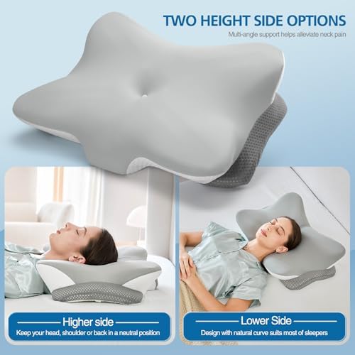 Krightlink Ergonomic Memory Foam Cervical Pillow Contour Design - Image 3