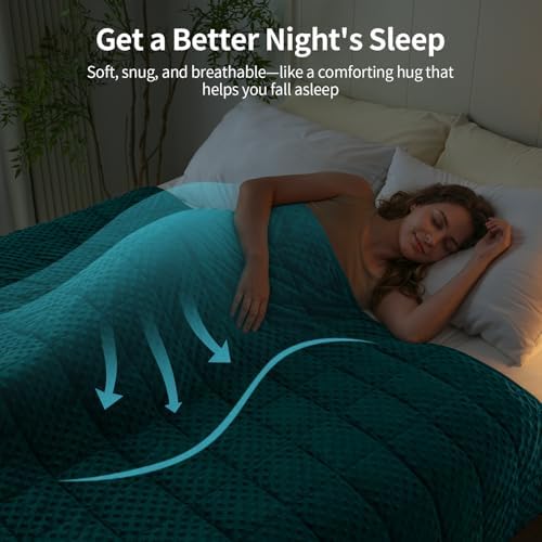 Uttermara Cooling Weighted Blanket for Adults, 15 lbs Queen Size 60" x 80" - Image 2