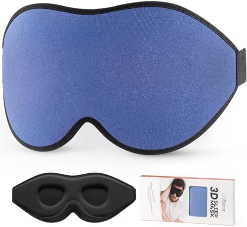 LitBear Sleep Mask for Side Sleeper Women Men, Eye Mask for Sleeping by LitBear