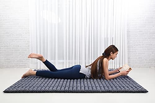 Leewadee Extra Wide Thai Roll Mat 75 x 57 inches Kapok Firm - Image 2