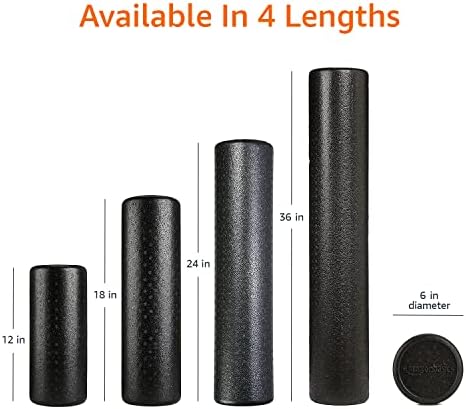 Amazon Basics High Density Foam Roller for Exercise and Recovery, 18 Inches, Blue Speckled (Pack of 6) - Image 4