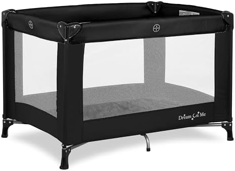 Dream On Me Nest Portable Playard, Lightweight, Foldable, Carry Bag, Black by Unknown