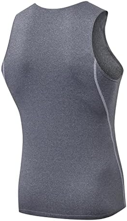 Mens 3 Pack Compression Tank Tops Sleeveless Compression Shirt - Image 5