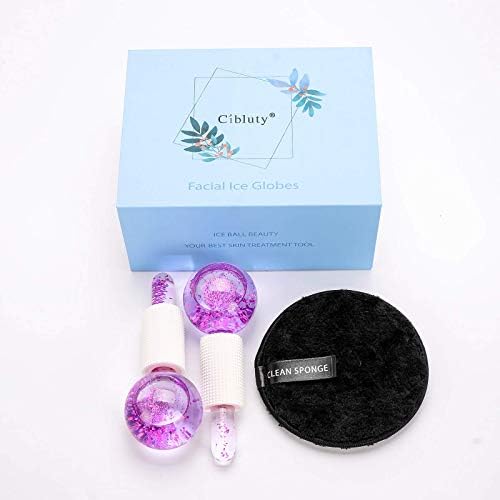 ICE BEAUTY BALLS for FACIAL, 2PCS Purple Facial Roller for Cold Facial Massage Face Roller Balls with Anti-Freeze Liquid to Reduce Puffiness, Pores, Wrinkles… - Image 2